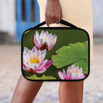 Pink Water Lilies Print Classic Bible Case