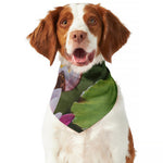 Pink Water Lilies Print Dog Bandana