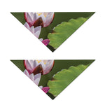 Pink Water Lilies Print Dog Bandana