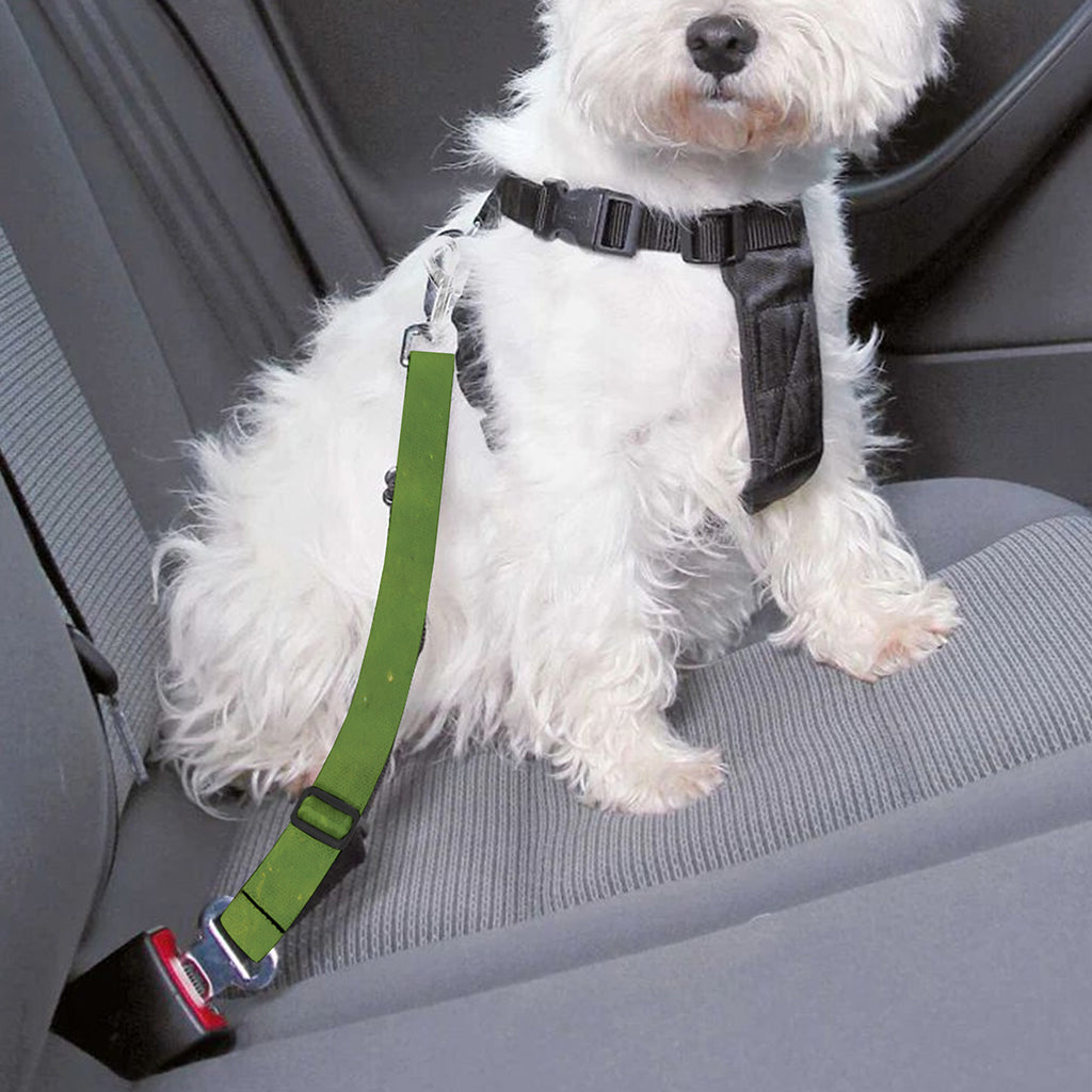 Pink Water Lilies Print Dog Seat Belt