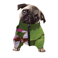 Pink Water Lilies Print Dog Zip Up Jacket