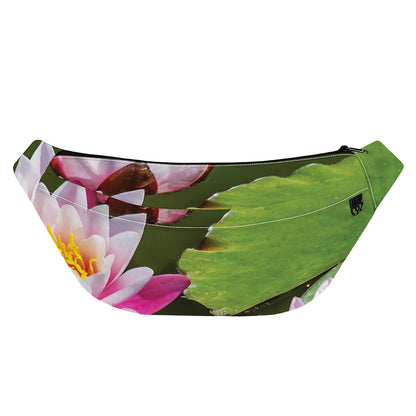 Pink Water Lilies Print Fanny Pack