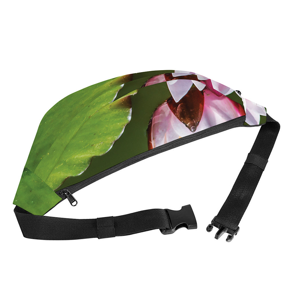 Pink Water Lilies Print Fanny Pack