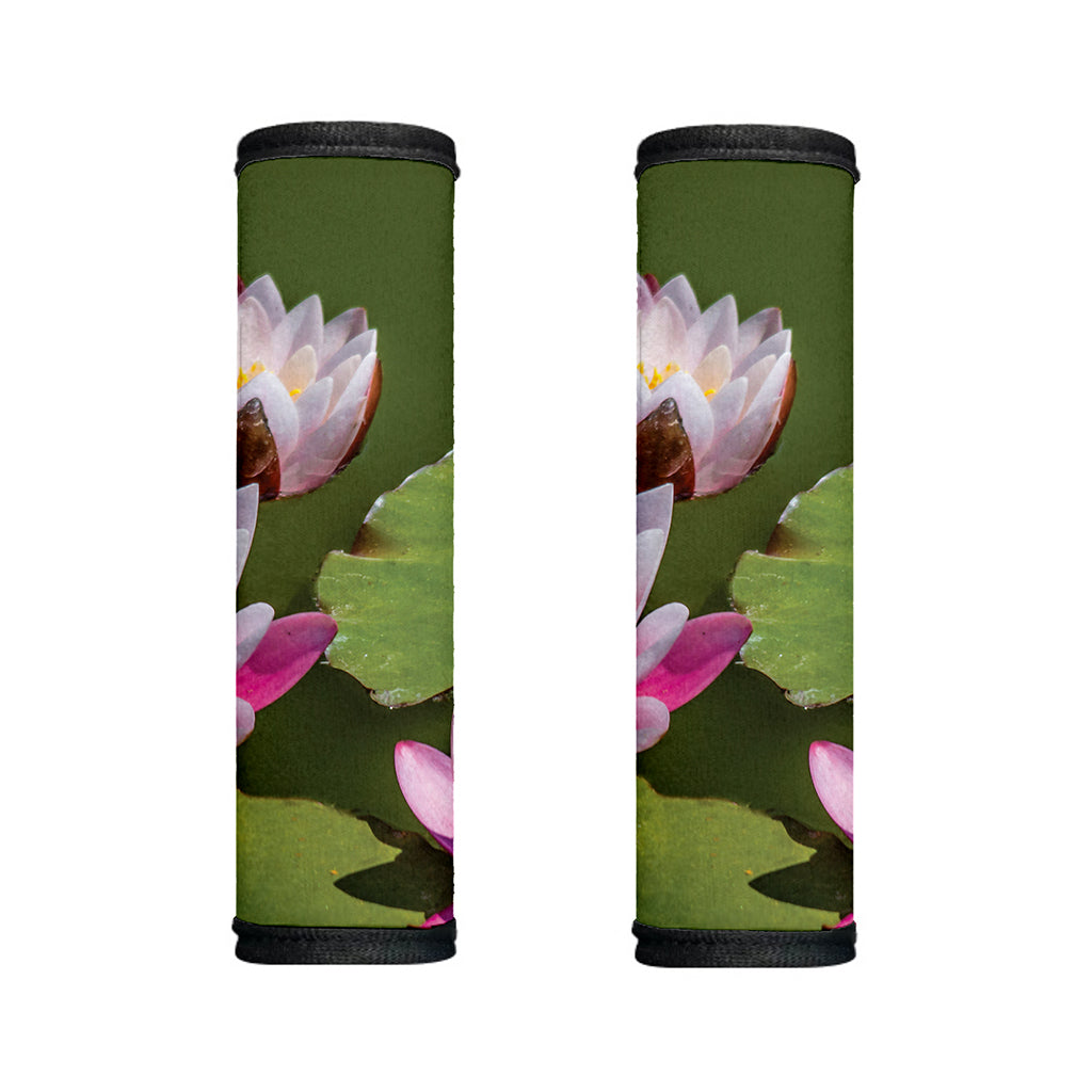 Pink Water Lilies Print Handle Covers