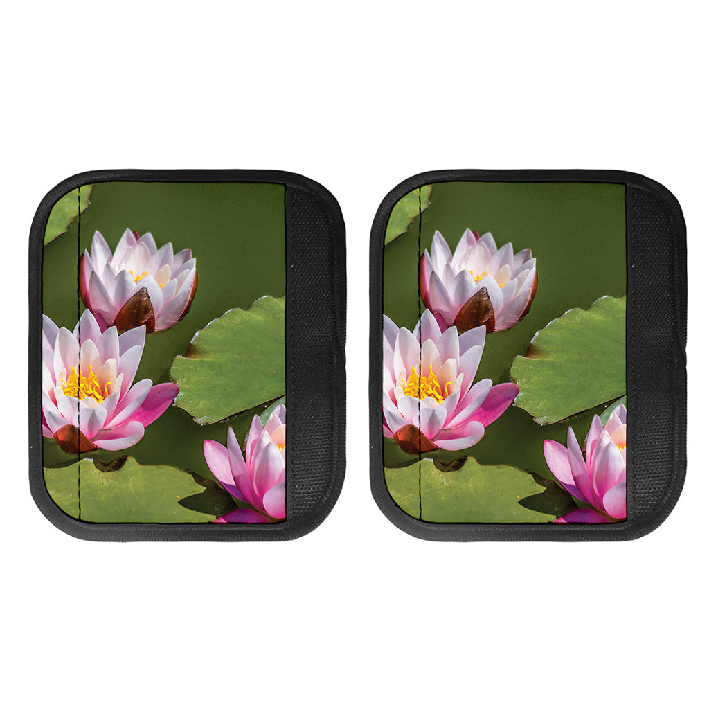Pink Water Lilies Print Handle Covers