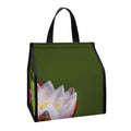 Pink Water Lilies Print Insulated Lunch Tote
