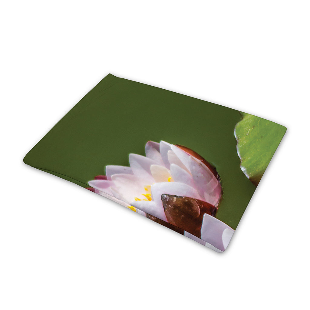 Pink Water Lilies Print Pet Cooling Mat Cover