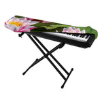 Pink Water Lilies Print Piano Keyboard Cover