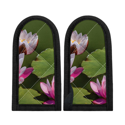 Pink Water Lilies Print Skillet Handle Cover