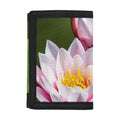Pink Water Lilies Print Trifold Wallet