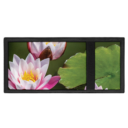 Pink Water Lilies Print Trifold Wallet
