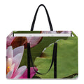 Pink Water Lilies Print Utility Tote Bag
