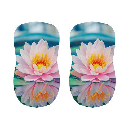 Pink Water Lily Print Bar Stool Covers