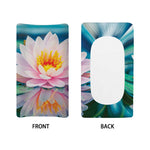 Pink Water Lily Print Changing Pad Cover