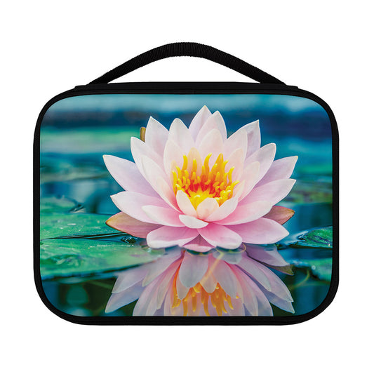 Pink Water Lily Print Classic Bible Case