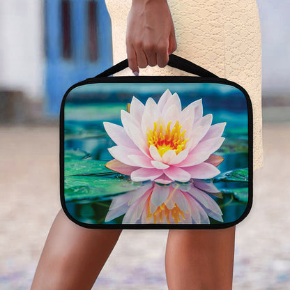 Pink Water Lily Print Classic Bible Case