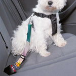 Pink Water Lily Print Dog Seat Belt