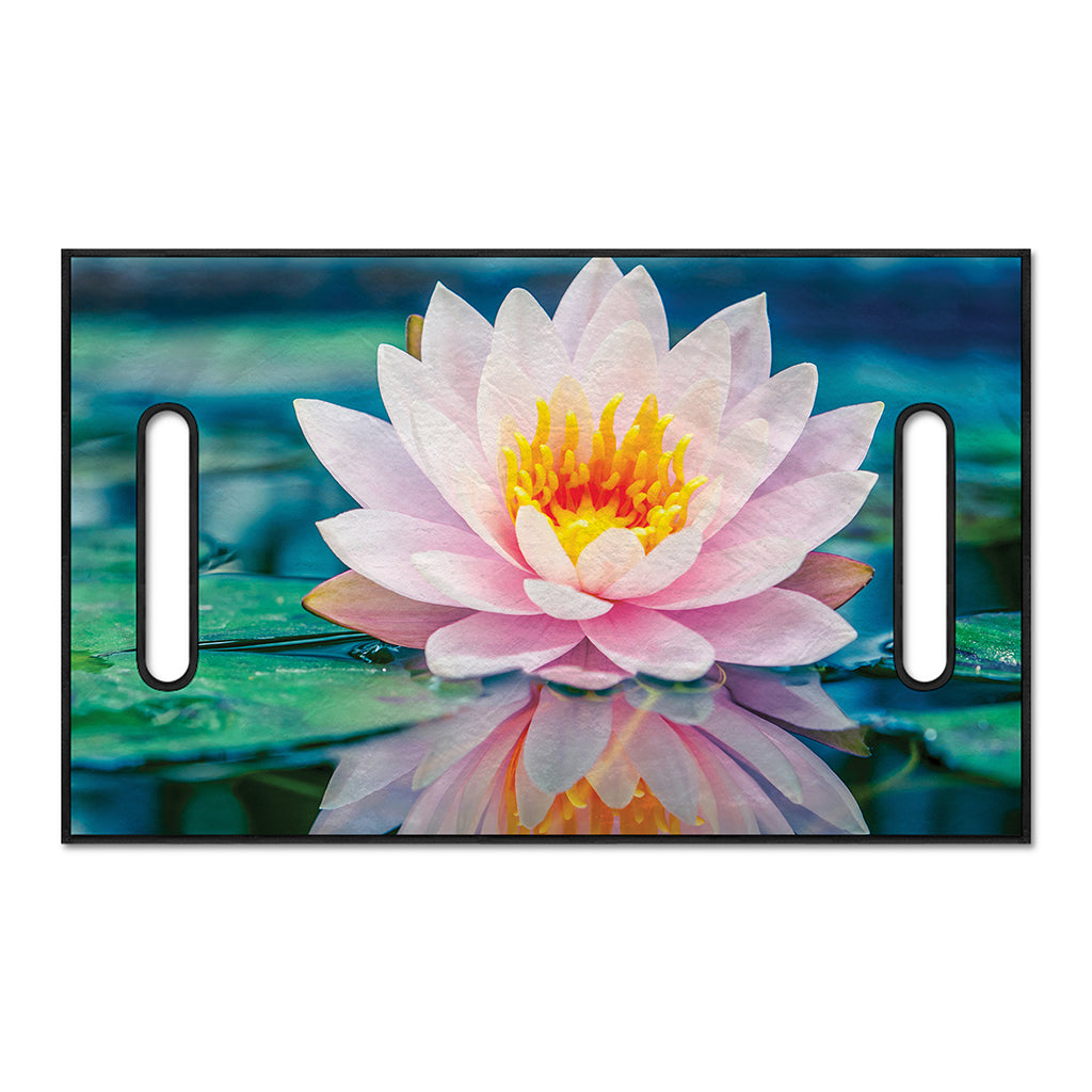Pink Water Lily Print Golf Cart Seat Cover