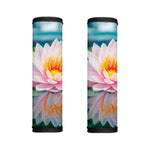 Pink Water Lily Print Handle Covers