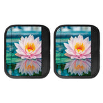 Pink Water Lily Print Handle Covers