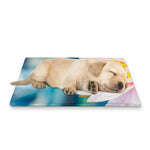 Pink Water Lily Print Pet Cooling Mat Cover