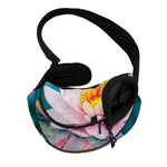 Pink Water Lily Print Pet Sling Carrier