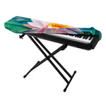Pink Water Lily Print Piano Keyboard Cover