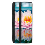 Pink Water Lily Print Refrigerator Handle Covers