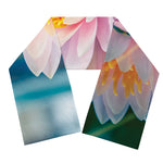 Pink Water Lily Print Scarf