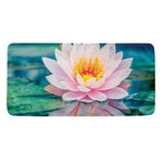 Pink Water Lily Print Towel