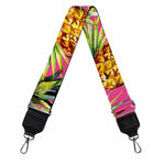 Pink Watercolor Pineapple Pattern Print Bag Strap