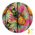 Pink Watercolor Pineapple Pattern Print Basketball