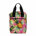 Pink Watercolor Pineapple Pattern Print Bible Tote Bag