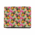 Pink Watercolor Pineapple Pattern Print Bifold Wallet