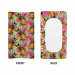Pink Watercolor Pineapple Pattern Print Changing Pad Cover