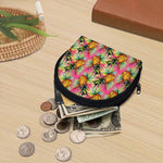 Pink Watercolor Pineapple Pattern Print Coin Purse