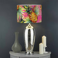 Pink Watercolor Pineapple Pattern Print Drum Lamp Shade