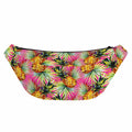 Pink Watercolor Pineapple Pattern Print Fanny Pack