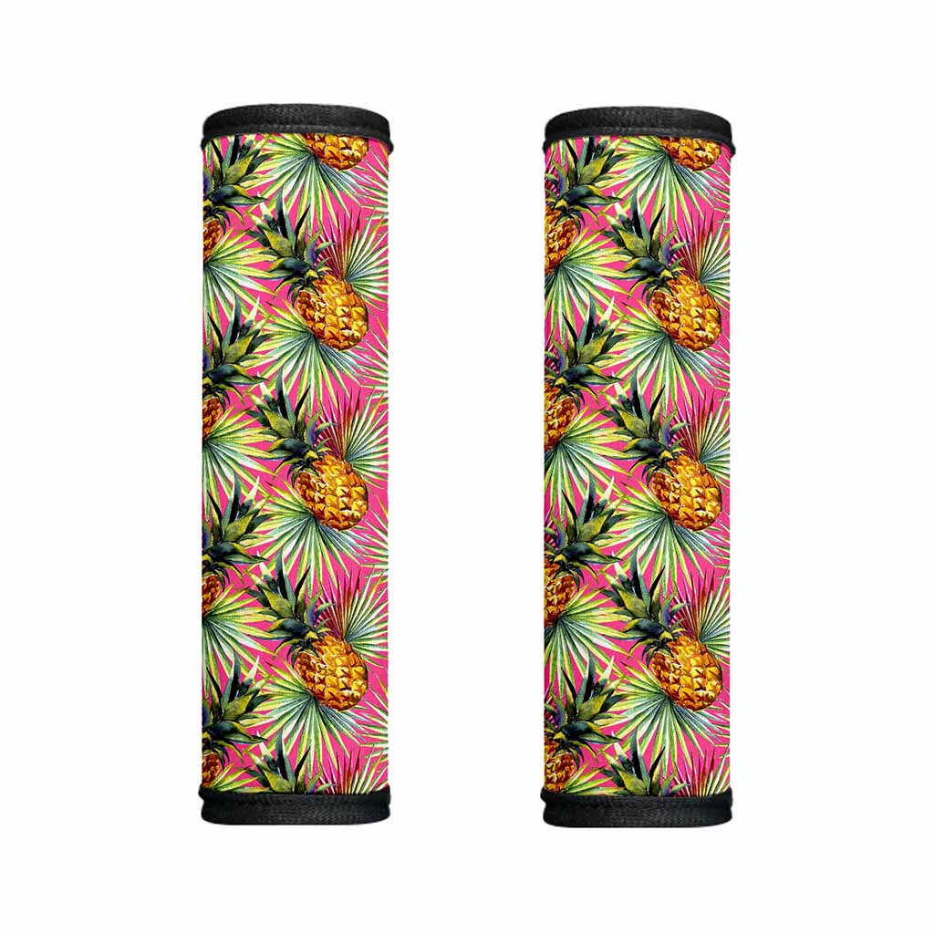 Pink Watercolor Pineapple Pattern Print Handle Covers