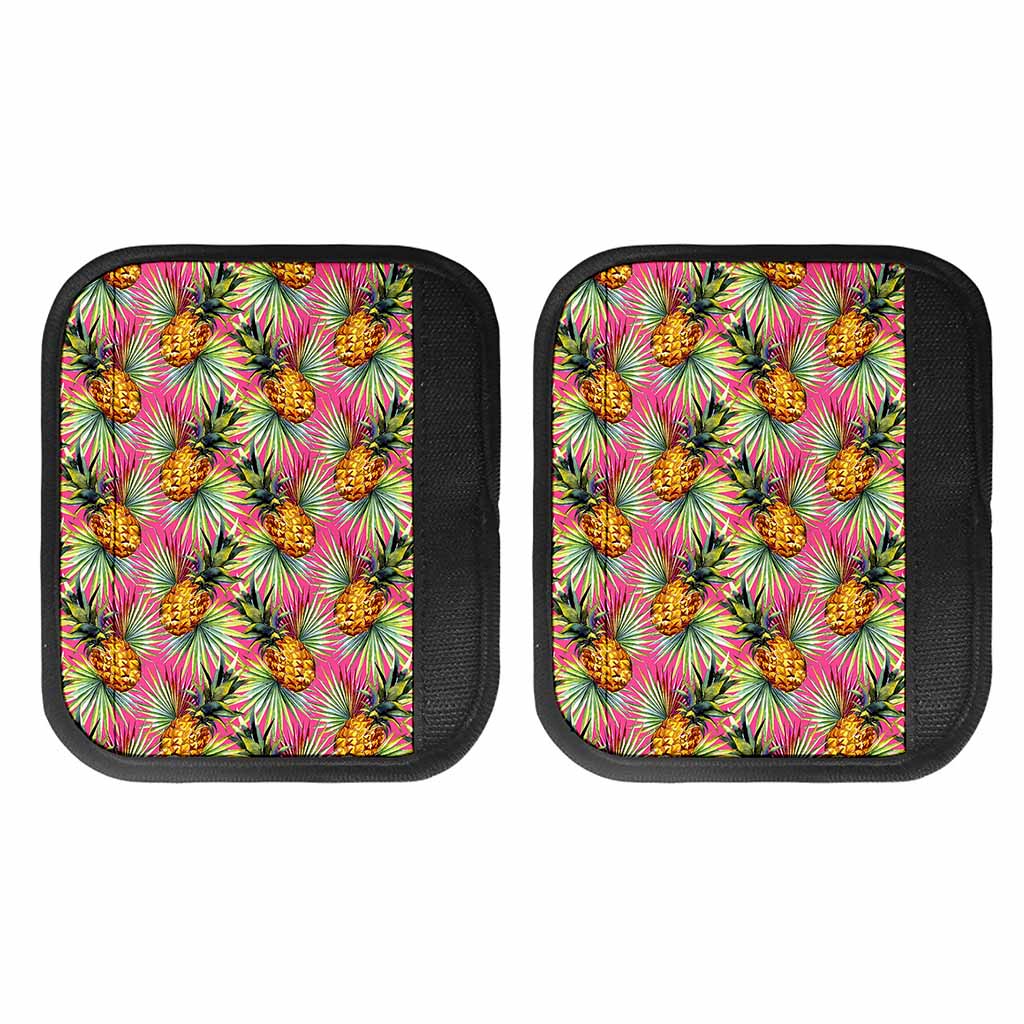 Pink Watercolor Pineapple Pattern Print Handle Covers