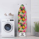 Pink Watercolor Pineapple Pattern Print Ironing Board Cover