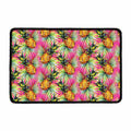 Pink Watercolor Pineapple Pattern Print Kitchen Mat