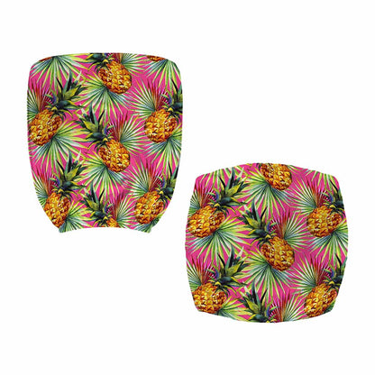 Pink Watercolor Pineapple Pattern Print Office Chair Cover