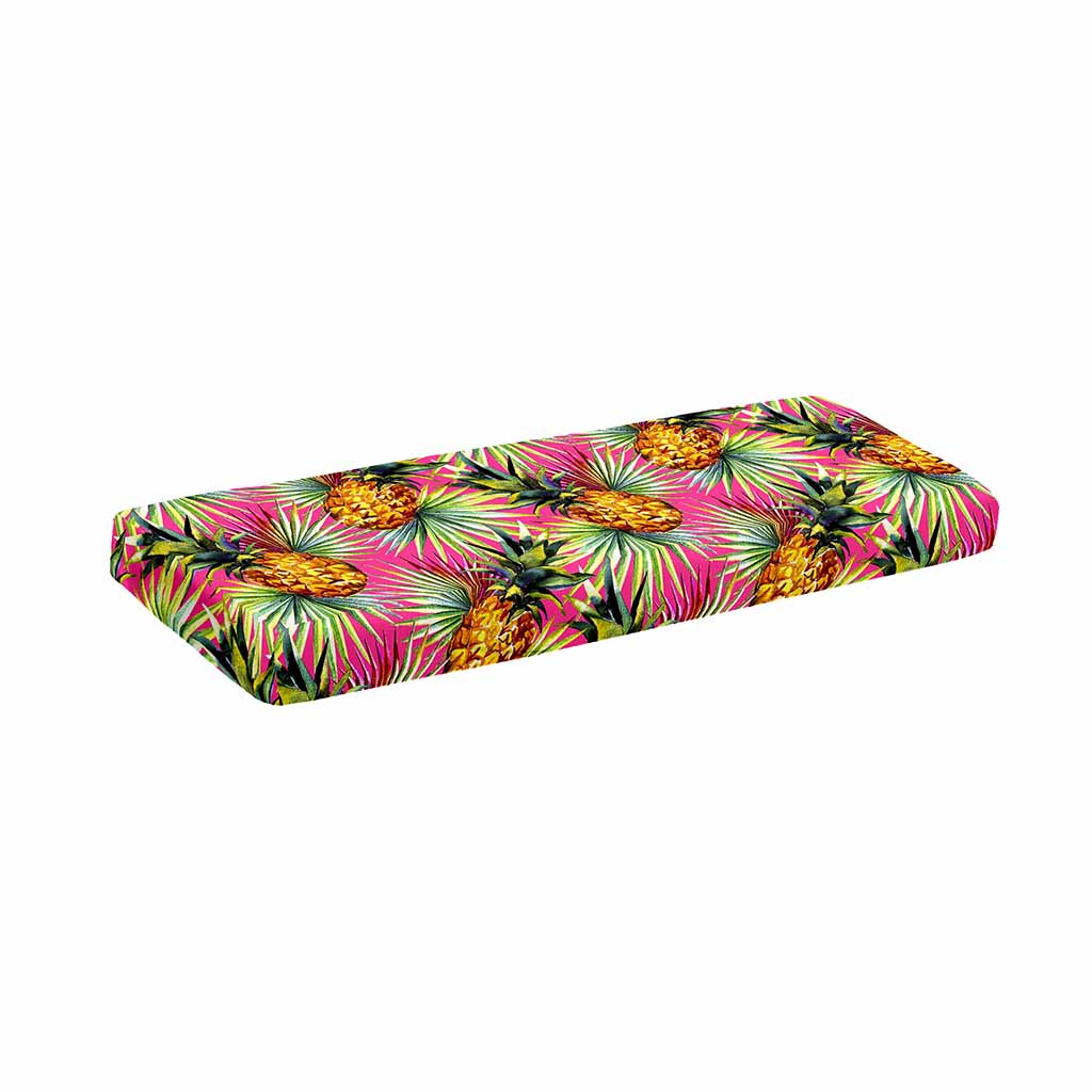 Pink Watercolor Pineapple Pattern Print Piano Keyboard Cover