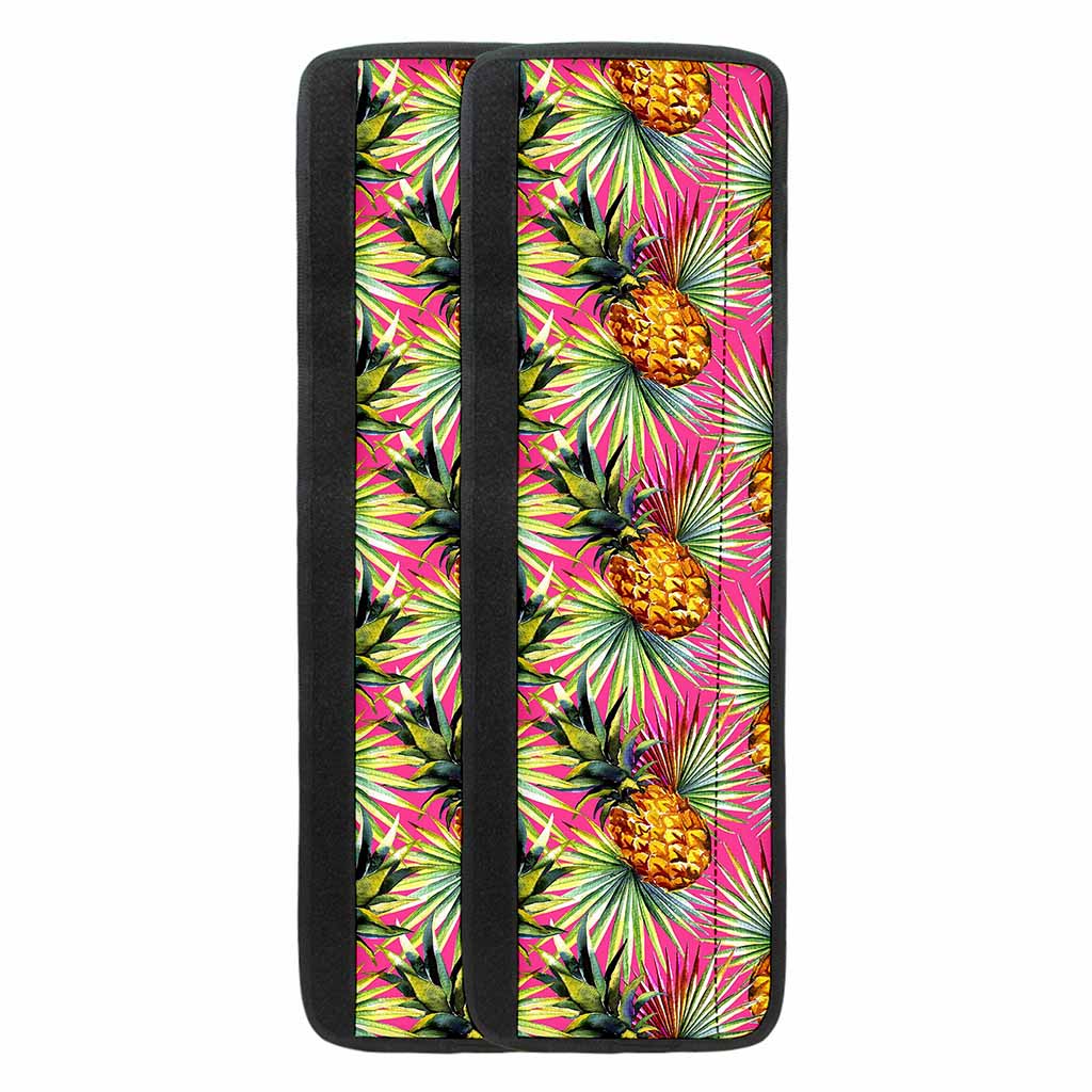 Pink Watercolor Pineapple Pattern Print Refrigerator Handle Covers