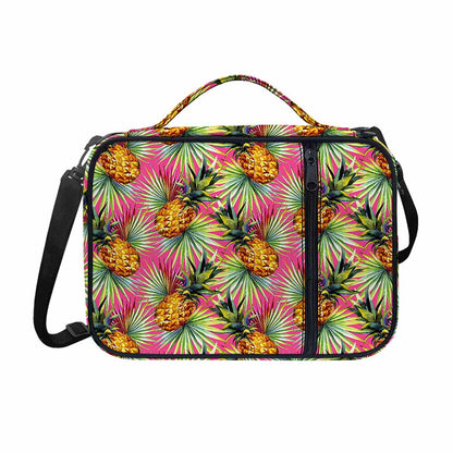 Pink Watercolor Pineapple Pattern Print Shoulder Strap Bible Bag