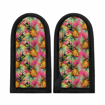 Pink Watercolor Pineapple Pattern Print Skillet Handle Cover