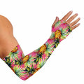 Pink Watercolor Pineapple Pattern Print Sun Protection Arm Sleeves