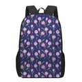 Pink Watercolor Tulip Flower Print 17 Inch Backpack