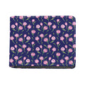 Pink Watercolor Tulip Flower Print Bifold Wallet